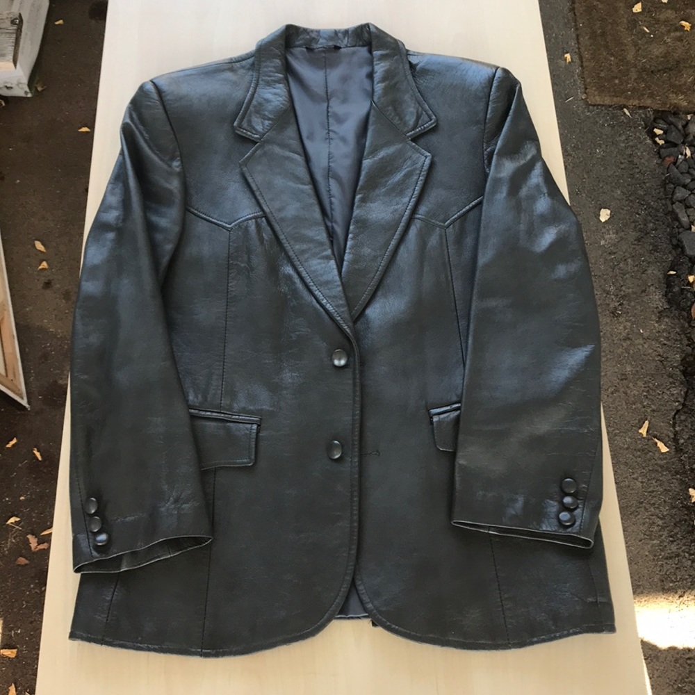 Vintage Pioneer Wear leather jacket